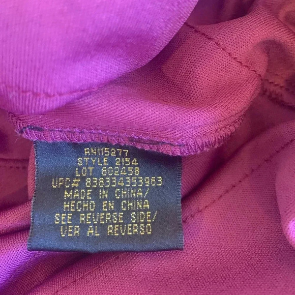 Ignite Tiered Sleeveless Berry Maroon Wine Short Evening Dress Women’s S Small - Picture 7 of 7